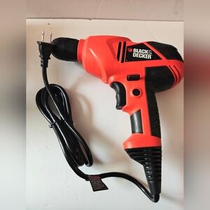 Black & Decker 5.2 Amp 3/8 in. Red and Black Corded Drill With Car Case